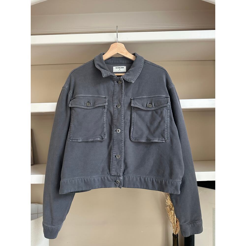 The Normal Brand Gray Trucker Jacket- Size M